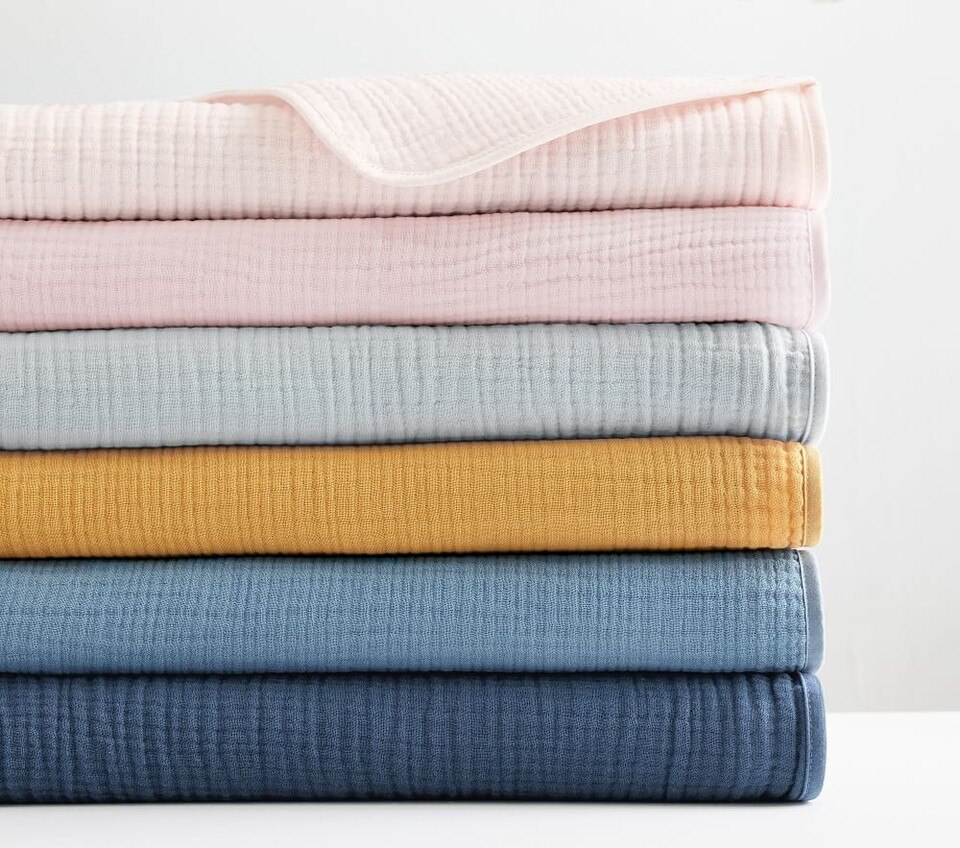 Organic Muslin Baby Blanket Pottery Barn Kids UK